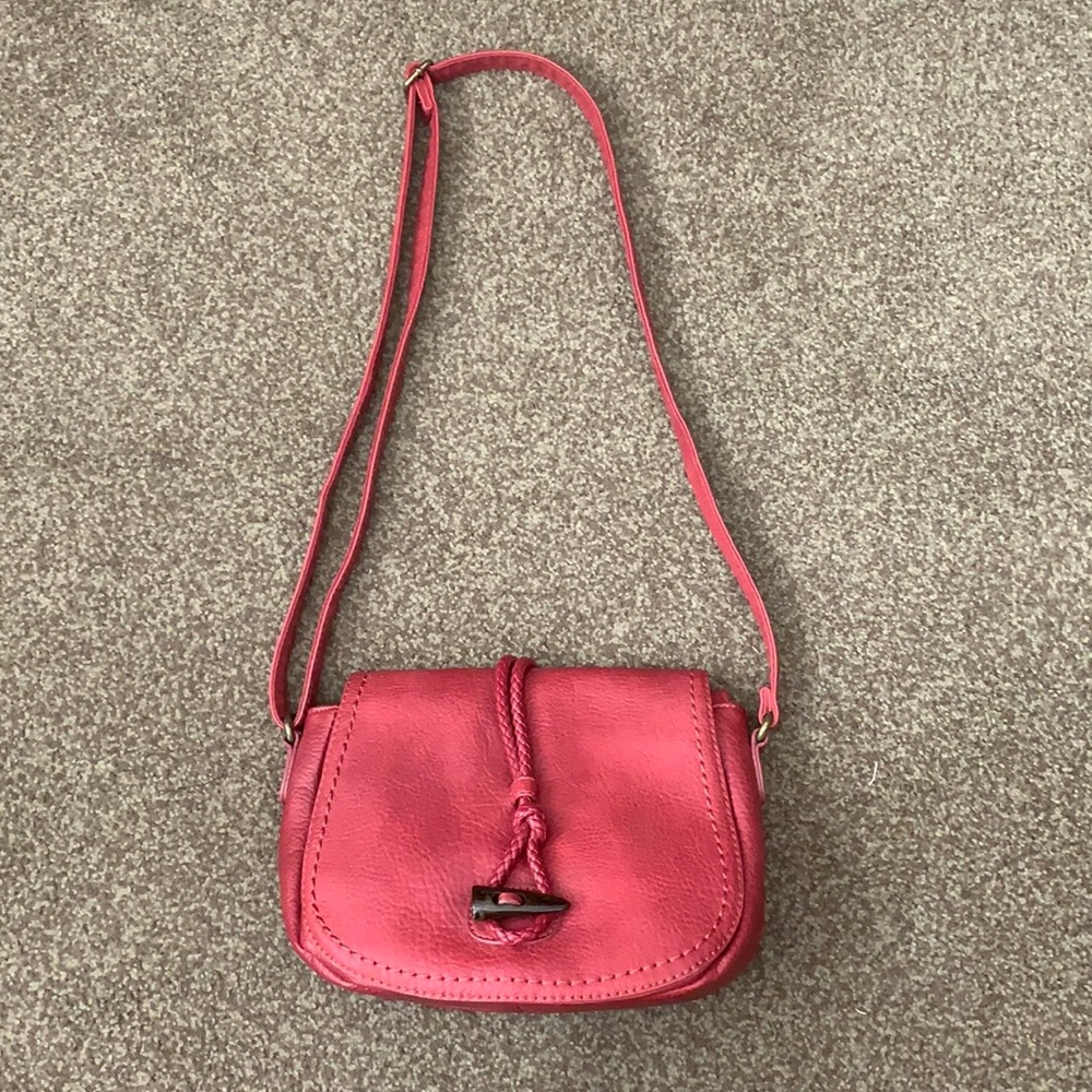 Davis Jones Red Crossbody Purse